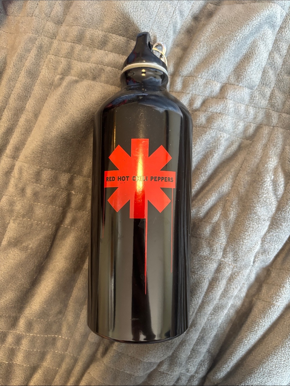 Red Hot Chili Peppers Black & Red Stainless Water Bottle RHCP Concert Merch